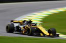 Carlos Sainz on track in the Renault