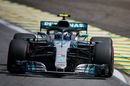 Valtteri Bottas on track in th Mercedes