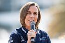 Claire Williams talks to the media