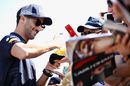 Daniel Ricciardo signs autographs for fans