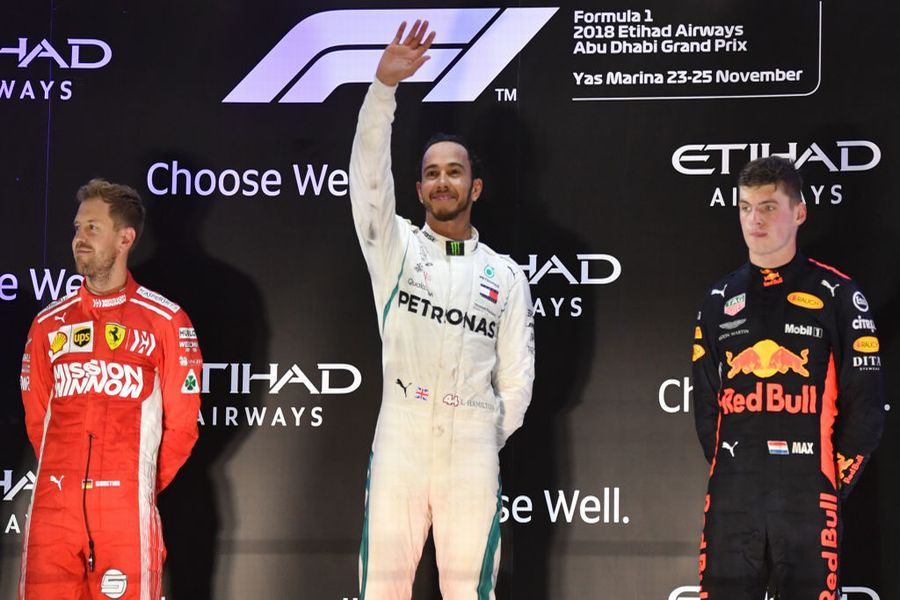 Himlen ballet Skriv email Top 3 drivers celebrate on the podium | Formula 1 photos | ESPN.co.uk