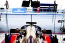 Scuderia Toro Rosso garage during practice