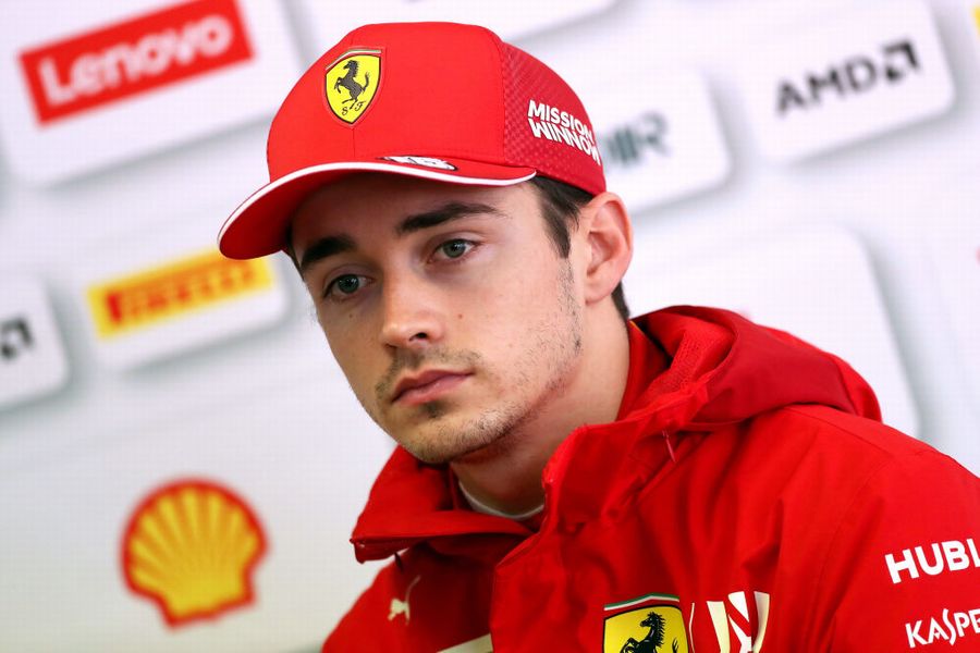 Charles LeClerc in the Paddock