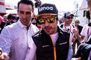 Fernando Alonso in the Paddock