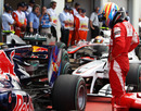 Fernando Alonso compares the Red Bull's blown diffuser to his Ferrari's