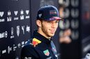Pierre Gasly talks with the media