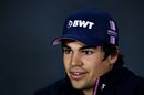 Lance Stroll in the Press Conference