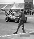 Peter Collins wins the 1958 British Grand Prix