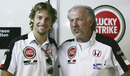 Jenson Button and Dave Richards during preparations for the Brazilian Grand Prix