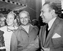 Juan Manuel Fangio with President Fulgencio Batista of Cuba