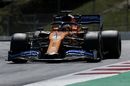 Sergio Sette Camara at speed in the McLaren