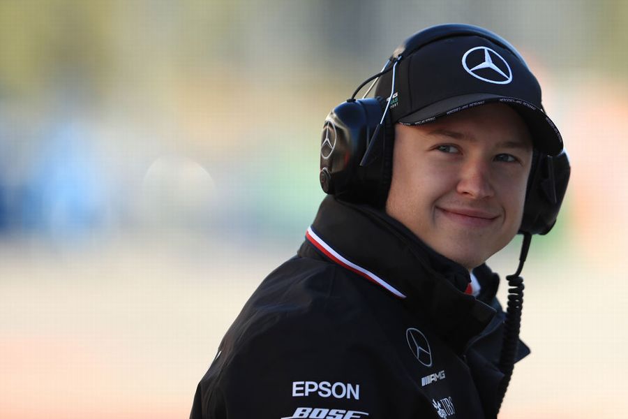 Nikita Mazepin was driving for Mercedes at Wednesday's in-season test