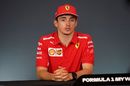 Charles Leclerc in the press conference after race