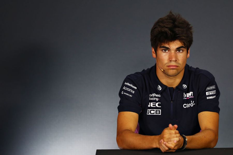 Lance Stroll in the Press Conference