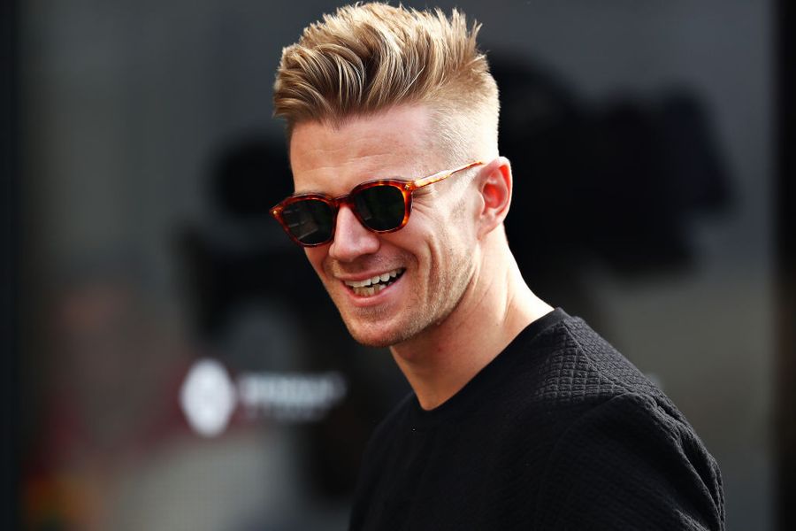 Nico Hulkenberg looks relaxed in the paddock