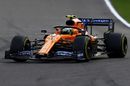 Lando Norris on track in the McLaren