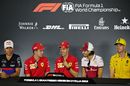 Pierre Gasly, Charles Leclerc, Sebastian Vettel, Antonio Giovinazzi and Nico Hulkenberg in the Press Conference