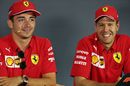 Charles Leclerc and Sebastian Vettel in the Press Conference