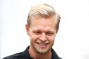 Kevin Magnussen looks relaxed in the paddock