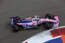 Lance Stroll on track in the Racing Point