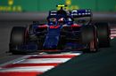 Pierre Gasly on track in the Toro Rosso