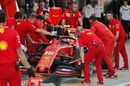 Charles Leclerc returns to the pit