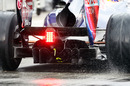A view of Mark Webber's rear diffuser