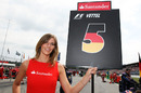 Sebastian Vettel's grid girl