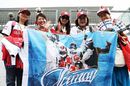 Kimi Raikkonen fans show their support