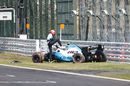 Robert Kubica crashed in Q1