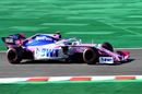 Lance Stroll on track in the Racing Point