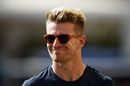 Nico Hulkenberg looks relaxed in the paddock
