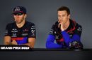 Pierre Gasly and Daniil Kvyat in the Press Conference