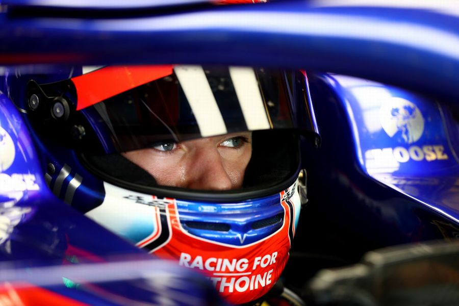 Pierre Gasly in the cockpit