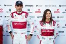 Robert Kubica and Tatiana Calderon Alfa Romeo Racing C39 reserve drivers