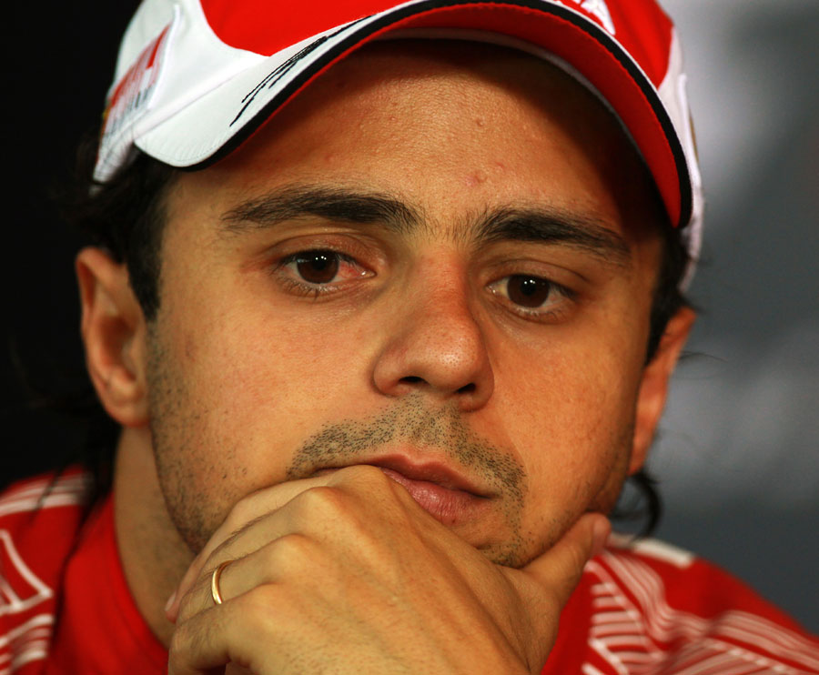Felipe Massa during the post-race press conference