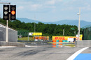 The Hungaroring pit exit