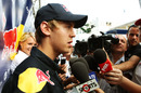 Sebastian Vettel gets plenty of media attention