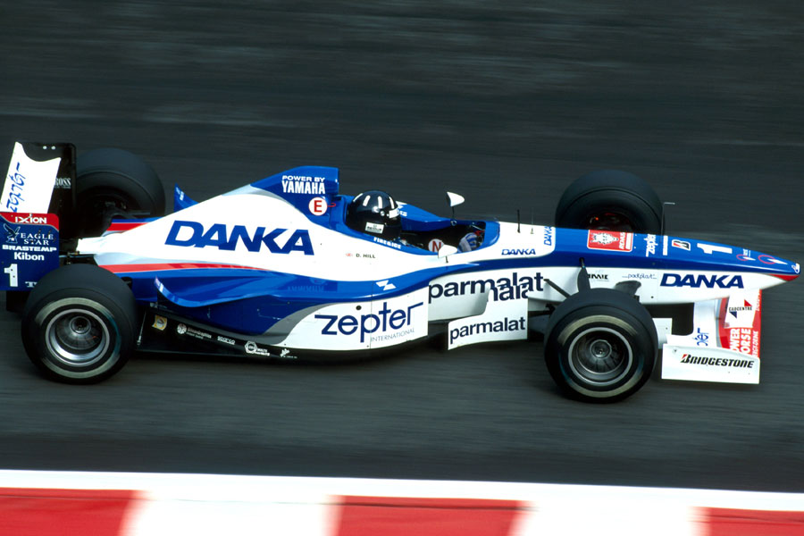 Damon Hill driving for Arrows in Belgium