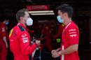 Sebastian Vettel and Charles Leclerc in Mugello