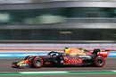 Alexander Albon on track in the Red Bull
