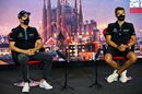 Nicholas Latifi and George Russell in the Press Conference