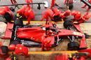 Ferrari team practice pitstops