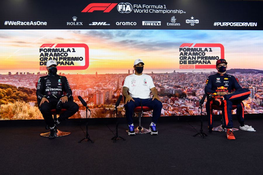 Top 3 drivers in the press conference after qualifying