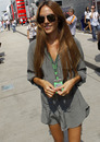 Jenson Button's girlfriend Jessica Michibata in the paddock