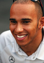 A relaxed Lewis Hamilton ahead of final practice