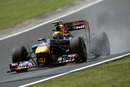 Mark Webber's RB6 throws up some dust on the circuit