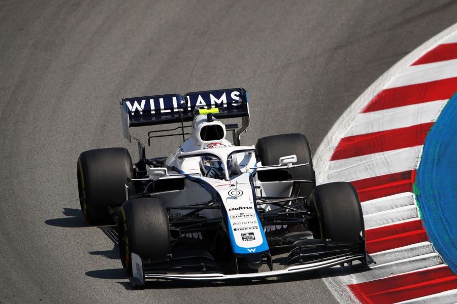 Nicholas Latifi on track in the Williams