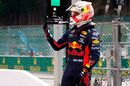 Max Verstappen celebrates in parc ferme