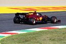 Charles Leclercon track in the Ferrari